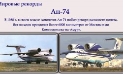Рекордные полеты самолетов Антонова